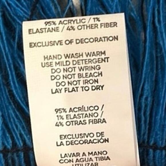 Unisex NFL Carolina Panthers Fringe Double Fabric Reversible Winter Scarf - Picture 4 of 4